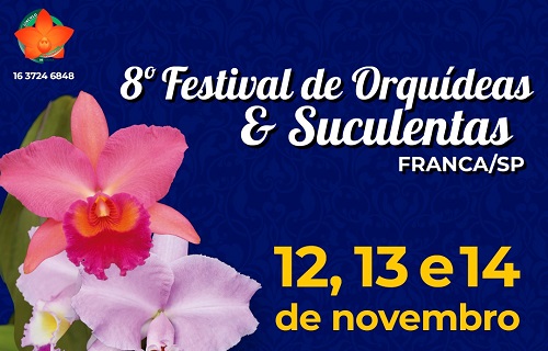 Franca promove em novembro o 8º Festival de Orquídeas e Suculentas