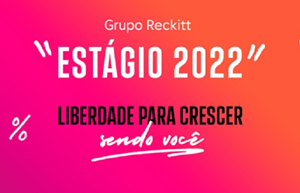  Grupo Reckitt abre inscrições para o Programa de Estágio 2022