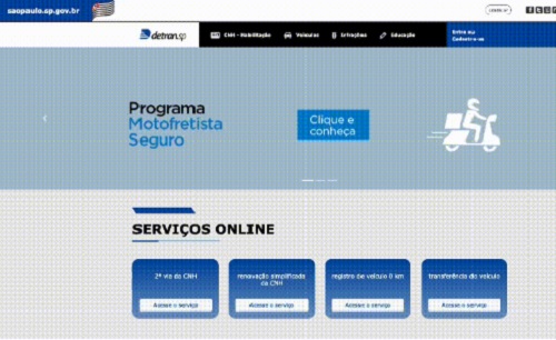 Detran-SP lança nova plataforma com mais de 70 serviços online