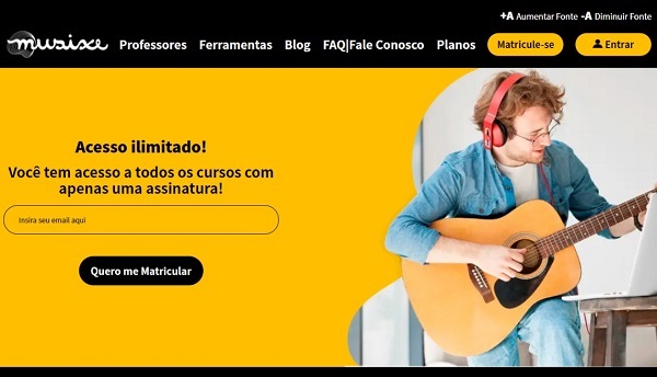 Plataforma de música de Franca oferece site com acessibilidade