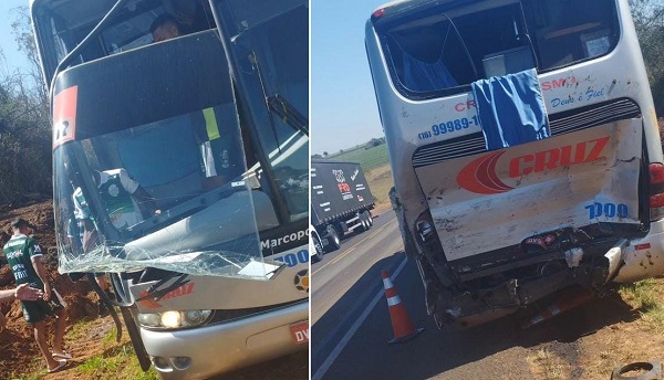 Susto: ônibus que levava delegação da Francana se envolve em acidente em rodovia