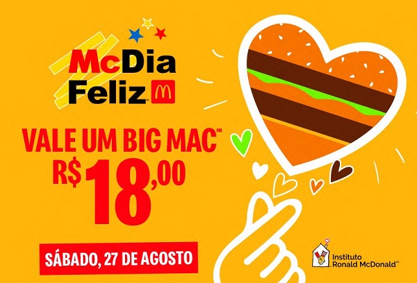 McDonald's abre vendas antecipadas para o McDia Feliz 2022