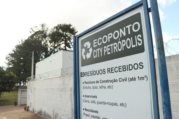 Ecopontos receberam mais de 110,9 toneladas de recicláveis neste ano